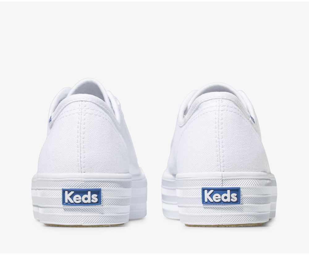 Tenis Keds Mujer Blancos - Triple Kick - 6103-HJDXI